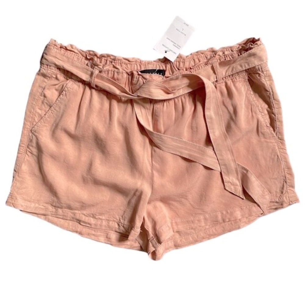 Sanctuary Clothing Tencel Paperbag Shorts Large Summer Blush Pink Comfortable